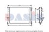 AKS DASIS 68050126AA Radiator, engine cooling